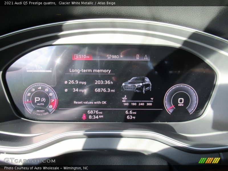Glacier White Metallic / Atlas Beige 2021 Audi Q5 Prestige quattro