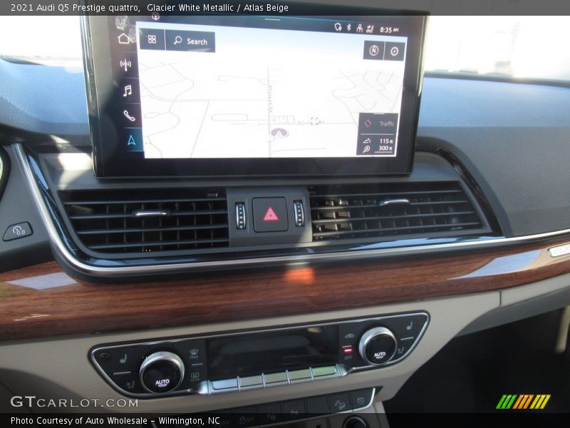 Glacier White Metallic / Atlas Beige 2021 Audi Q5 Prestige quattro