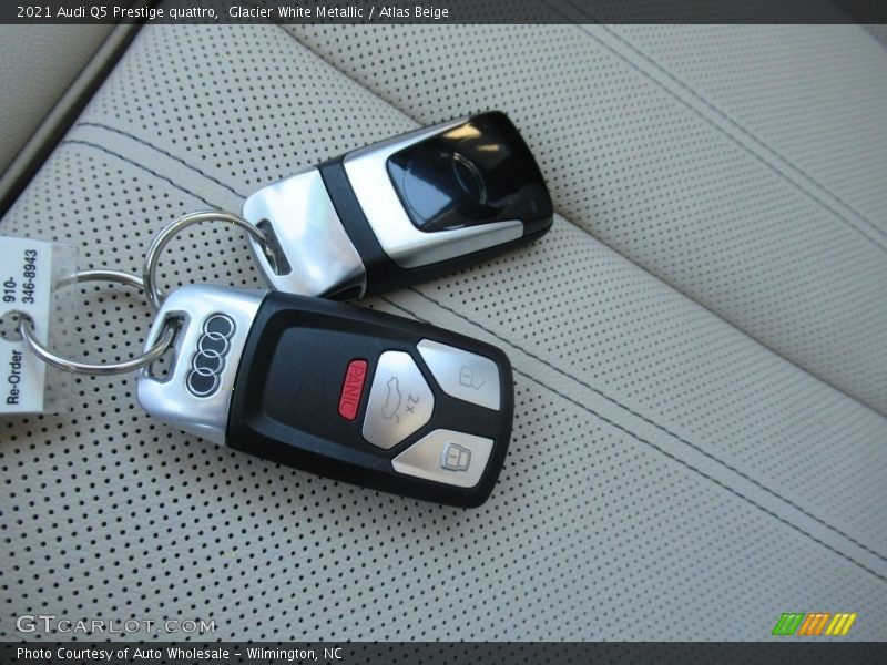Glacier White Metallic / Atlas Beige 2021 Audi Q5 Prestige quattro