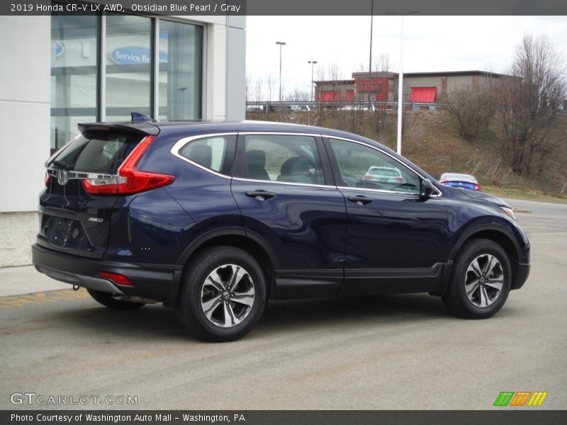 Obsidian Blue Pearl / Gray 2019 Honda CR-V LX AWD