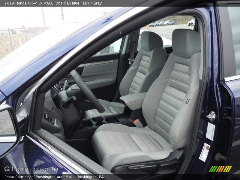Obsidian Blue Pearl / Gray 2019 Honda CR-V LX AWD