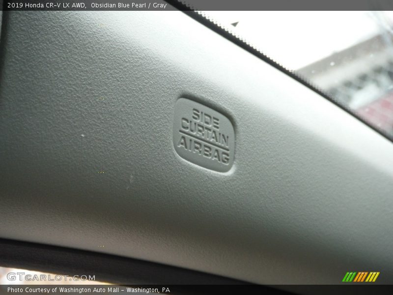 Obsidian Blue Pearl / Gray 2019 Honda CR-V LX AWD
