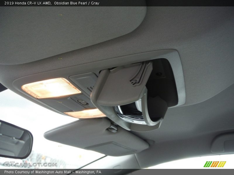 Obsidian Blue Pearl / Gray 2019 Honda CR-V LX AWD