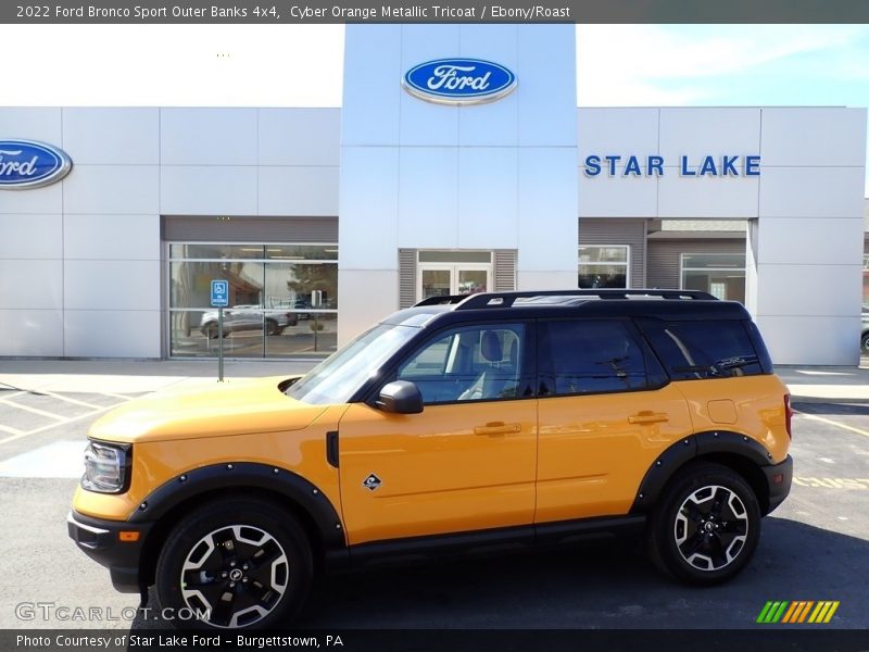 Cyber Orange Metallic Tricoat / Ebony/Roast 2022 Ford Bronco Sport Outer Banks 4x4