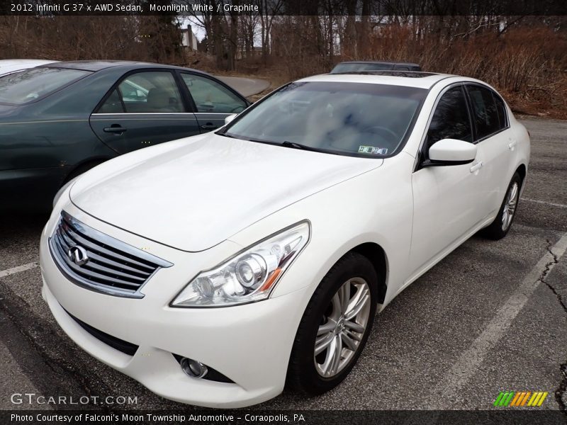 Moonlight White / Graphite 2012 Infiniti G 37 x AWD Sedan