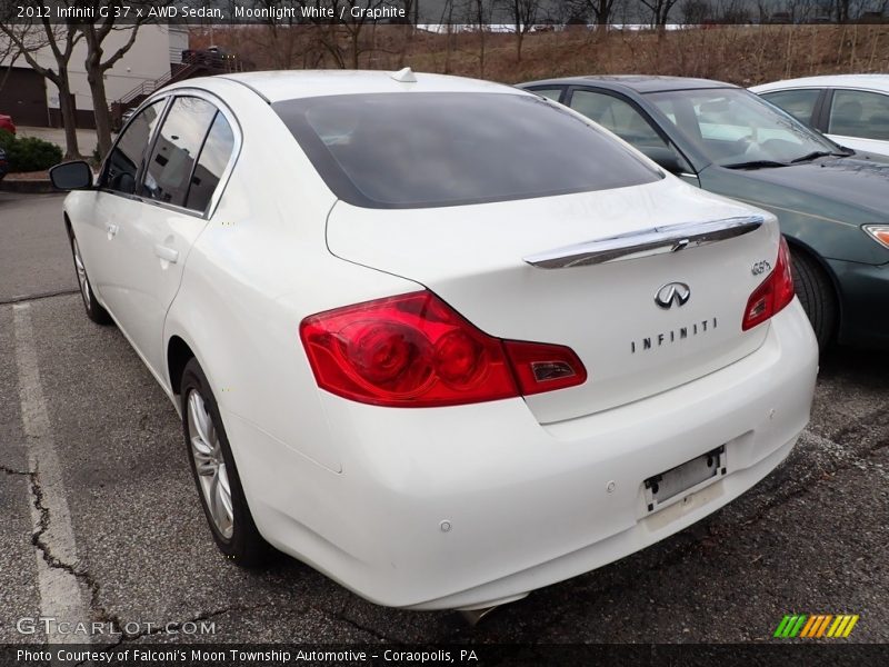 Moonlight White / Graphite 2012 Infiniti G 37 x AWD Sedan