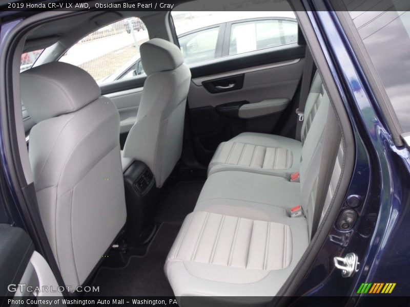 Obsidian Blue Pearl / Gray 2019 Honda CR-V LX AWD