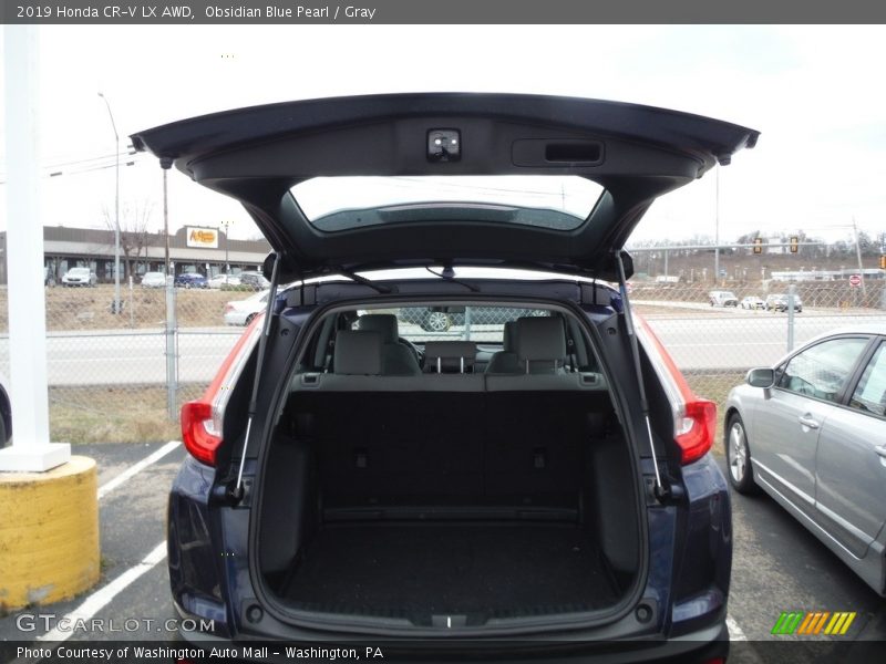Obsidian Blue Pearl / Gray 2019 Honda CR-V LX AWD
