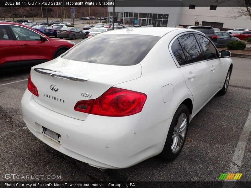 Moonlight White / Graphite 2012 Infiniti G 37 x AWD Sedan