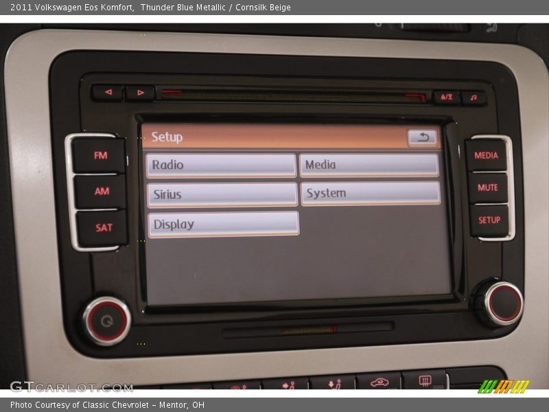 Thunder Blue Metallic / Cornsilk Beige 2011 Volkswagen Eos Komfort