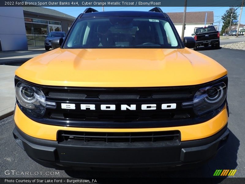 Cyber Orange Metallic Tricoat / Ebony/Roast 2022 Ford Bronco Sport Outer Banks 4x4
