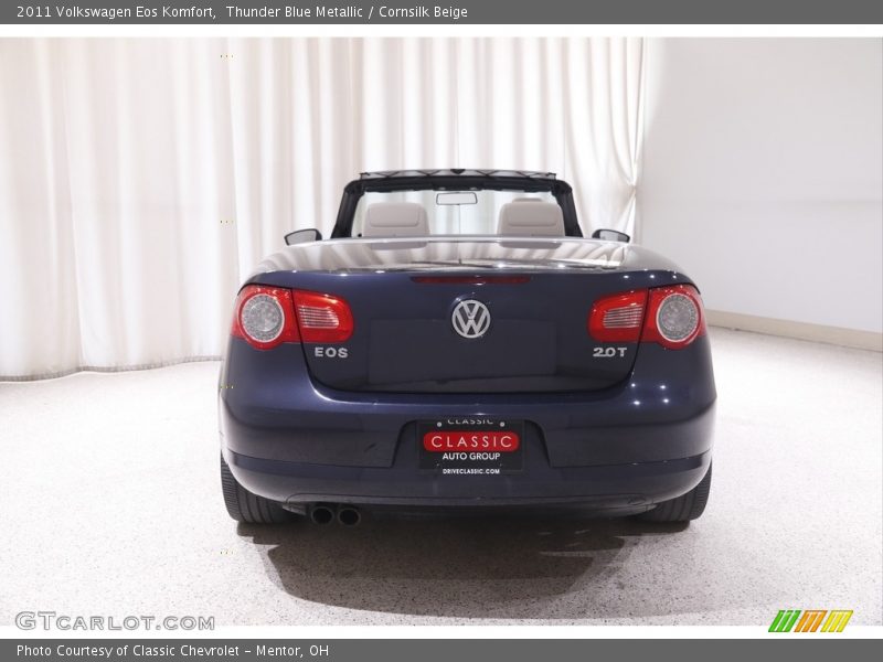 Thunder Blue Metallic / Cornsilk Beige 2011 Volkswagen Eos Komfort