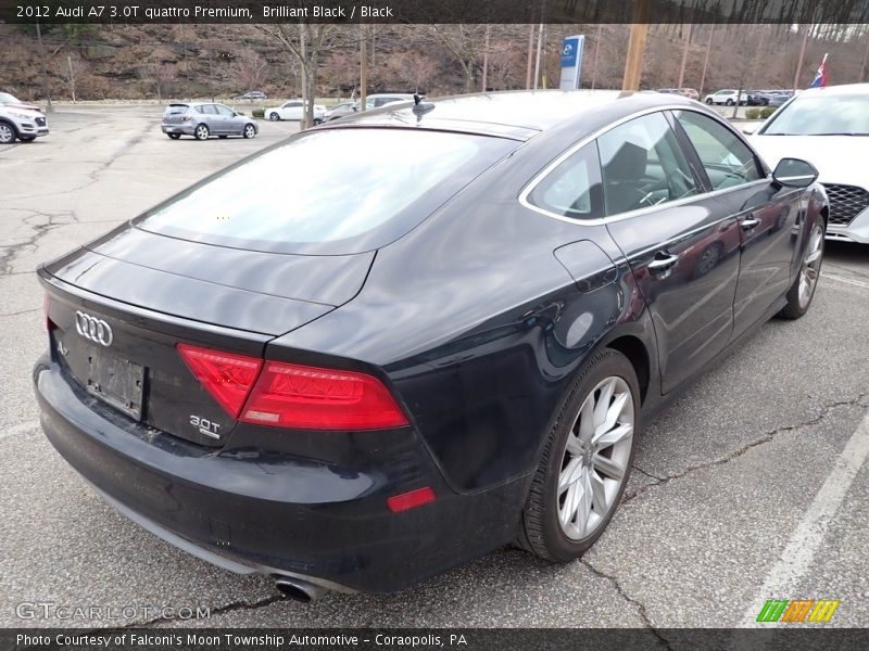 Brilliant Black / Black 2012 Audi A7 3.0T quattro Premium