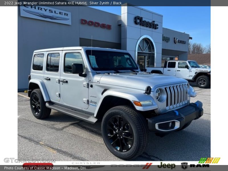 Silver Zynith / Black 2022 Jeep Wrangler Unlimited Sahara 4XE Hybrid