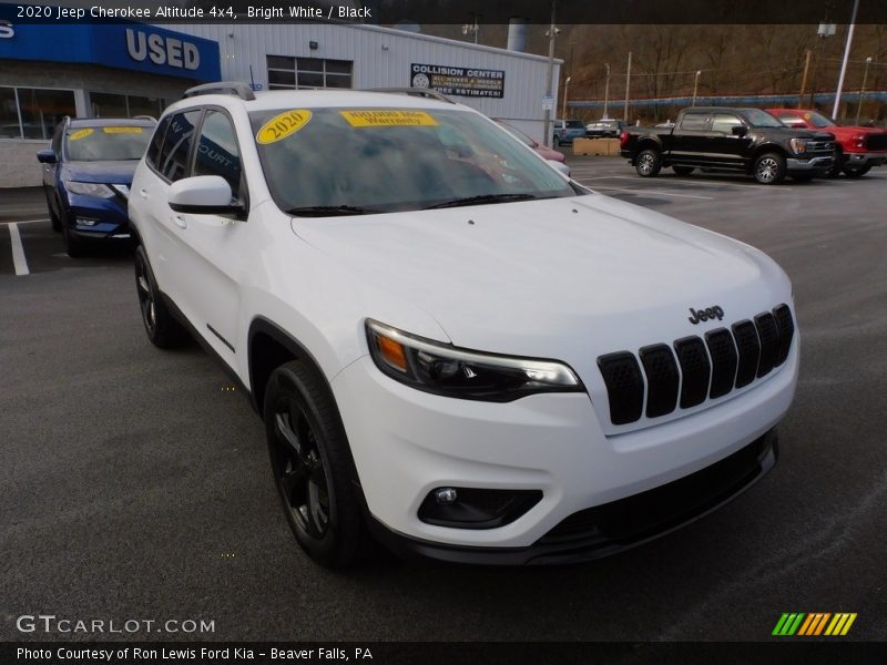 Bright White / Black 2020 Jeep Cherokee Altitude 4x4