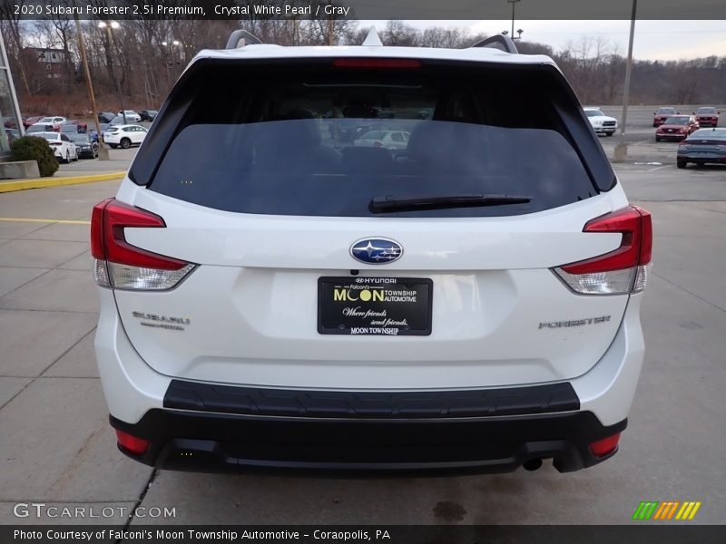Crystal White Pearl / Gray 2020 Subaru Forester 2.5i Premium
