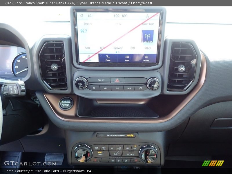 Controls of 2022 Bronco Sport Outer Banks 4x4