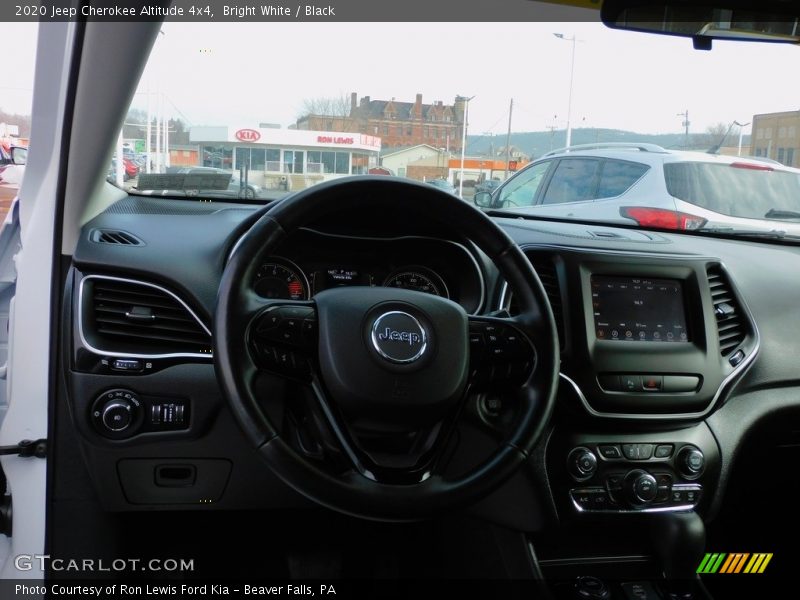 Bright White / Black 2020 Jeep Cherokee Altitude 4x4