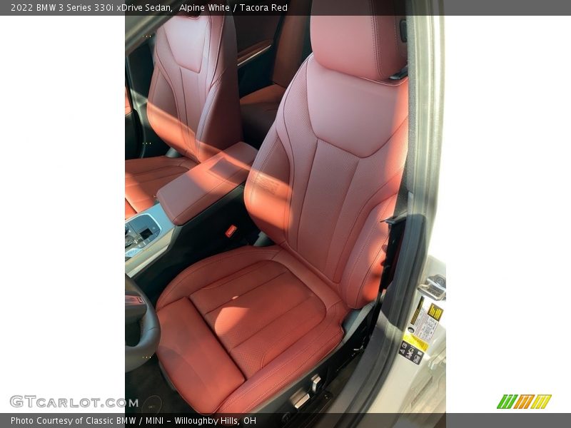 Alpine White / Tacora Red 2022 BMW 3 Series 330i xDrive Sedan