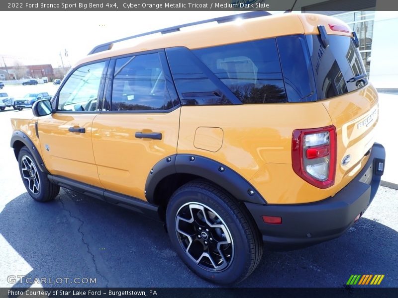 Cyber Orange Metallic Tricoat / Medium Dark Slate 2022 Ford Bronco Sport Big Bend 4x4