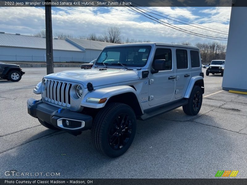 Silver Zynith / Black 2022 Jeep Wrangler Unlimited Sahara 4XE Hybrid