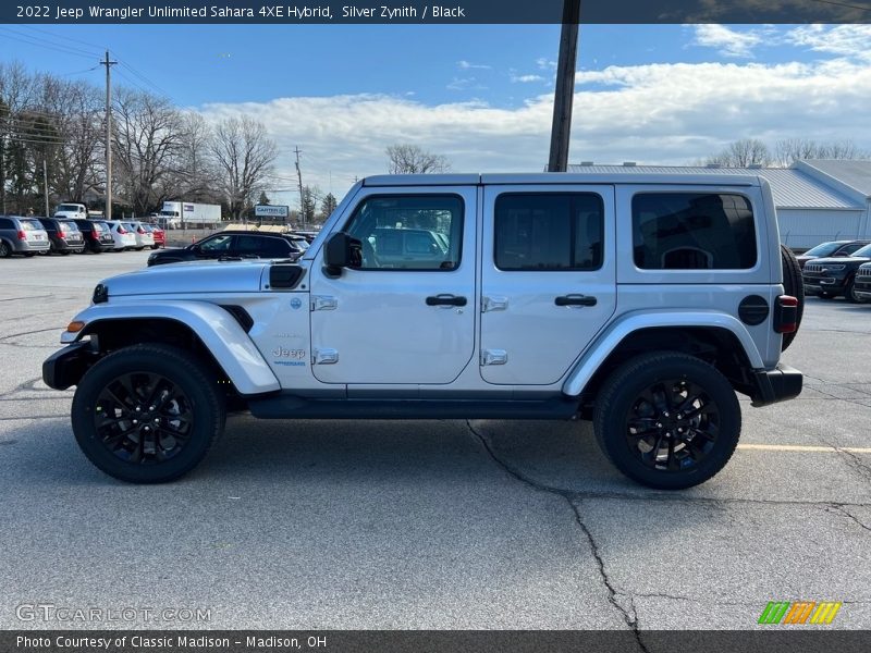 Silver Zynith / Black 2022 Jeep Wrangler Unlimited Sahara 4XE Hybrid