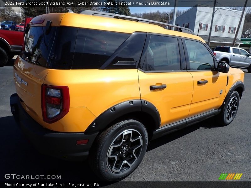 Cyber Orange Metallic Tricoat / Medium Dark Slate 2022 Ford Bronco Sport Big Bend 4x4