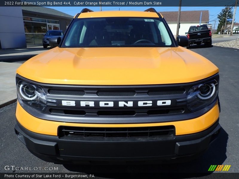 Cyber Orange Metallic Tricoat / Medium Dark Slate 2022 Ford Bronco Sport Big Bend 4x4
