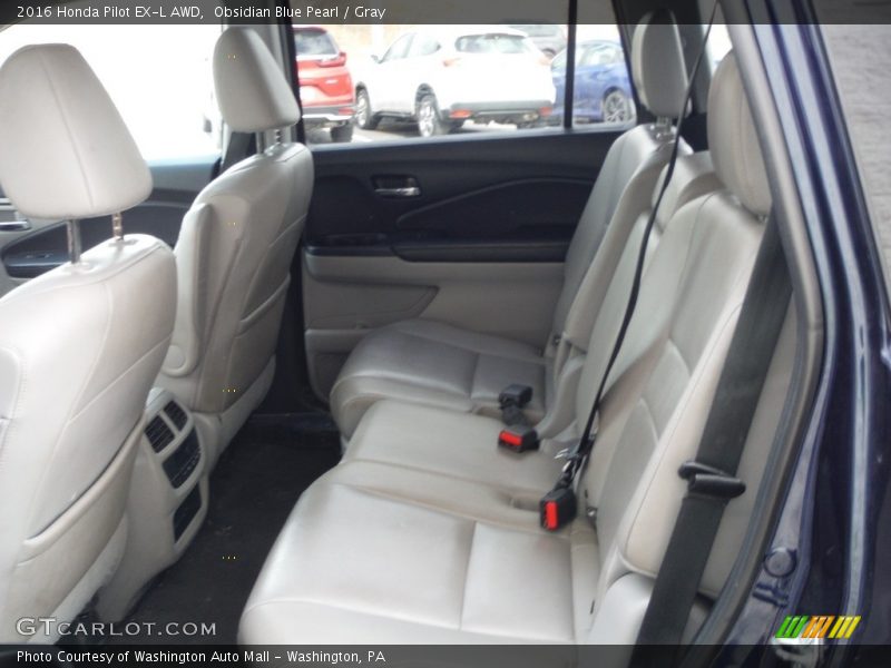 Obsidian Blue Pearl / Gray 2016 Honda Pilot EX-L AWD