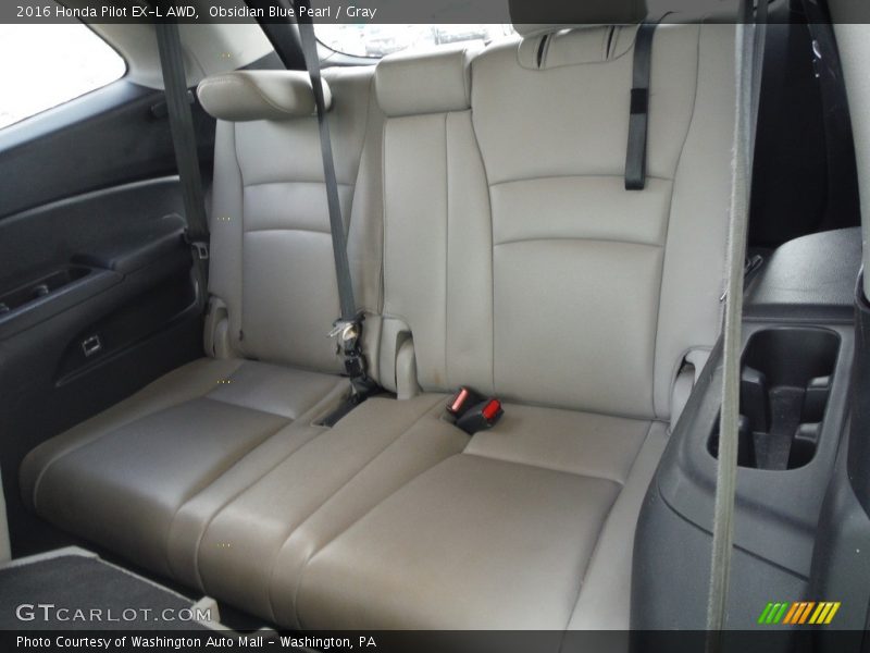 Obsidian Blue Pearl / Gray 2016 Honda Pilot EX-L AWD