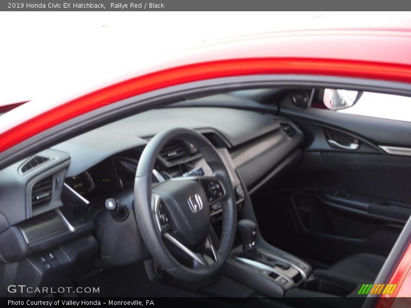 Rallye Red / Black 2019 Honda Civic EX Hatchback