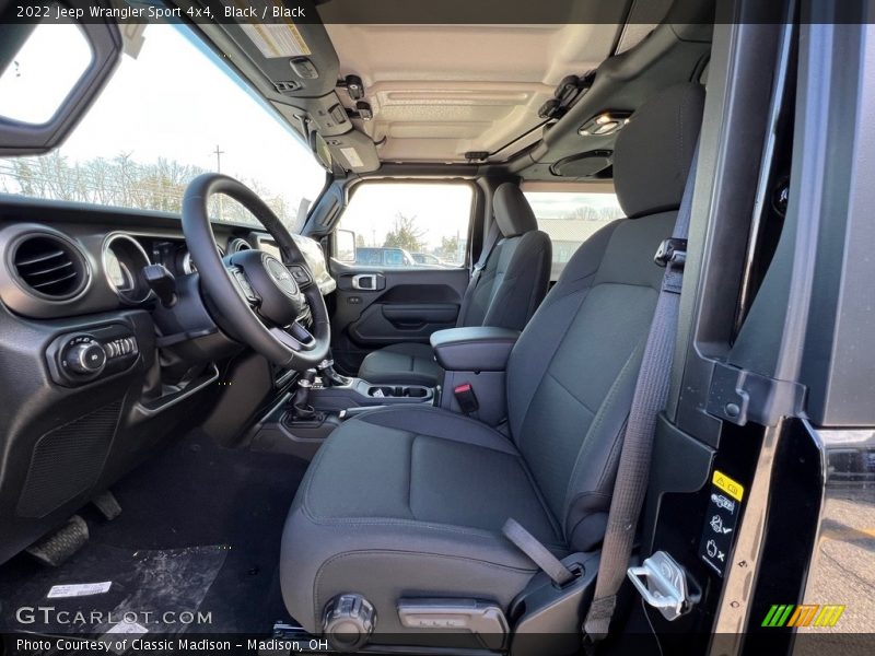 Black / Black 2022 Jeep Wrangler Sport 4x4