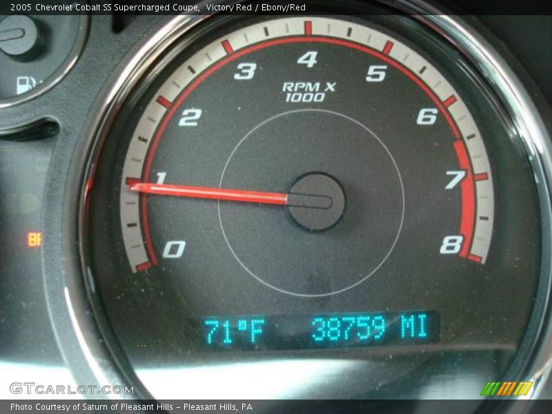 Victory Red / Ebony/Red 2005 Chevrolet Cobalt SS Supercharged Coupe