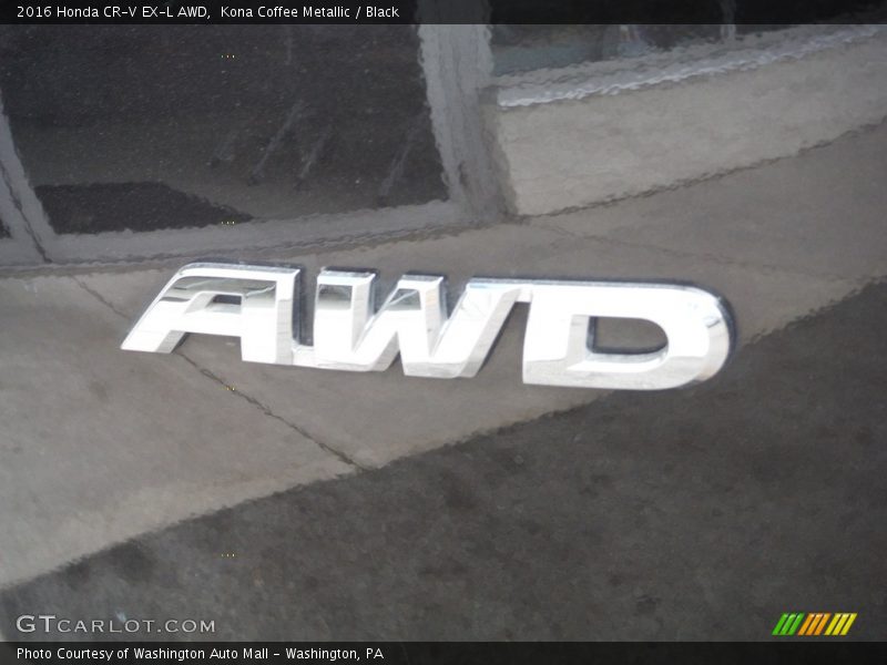 Kona Coffee Metallic / Black 2016 Honda CR-V EX-L AWD