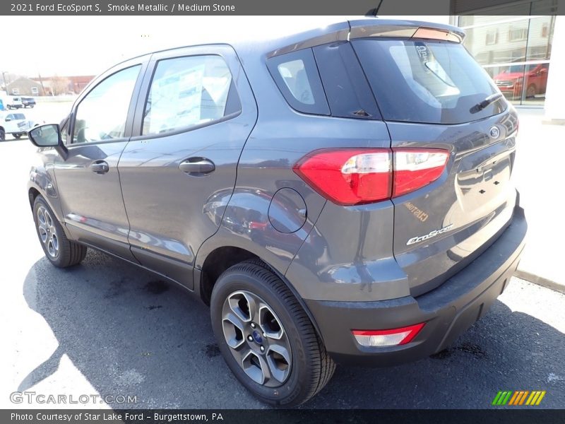 Smoke Metallic / Medium Stone 2021 Ford EcoSport S