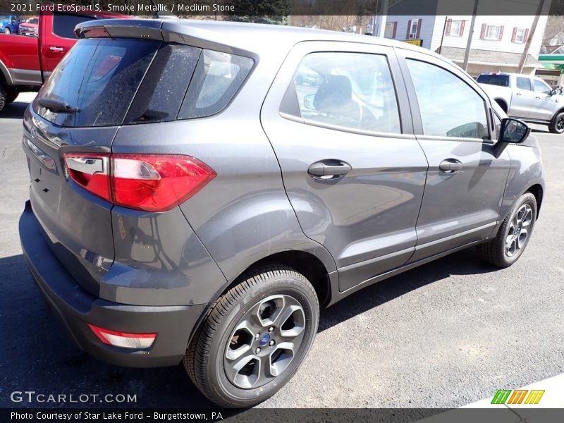 Smoke Metallic / Medium Stone 2021 Ford EcoSport S