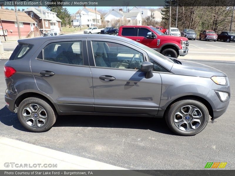 Smoke Metallic / Medium Stone 2021 Ford EcoSport S