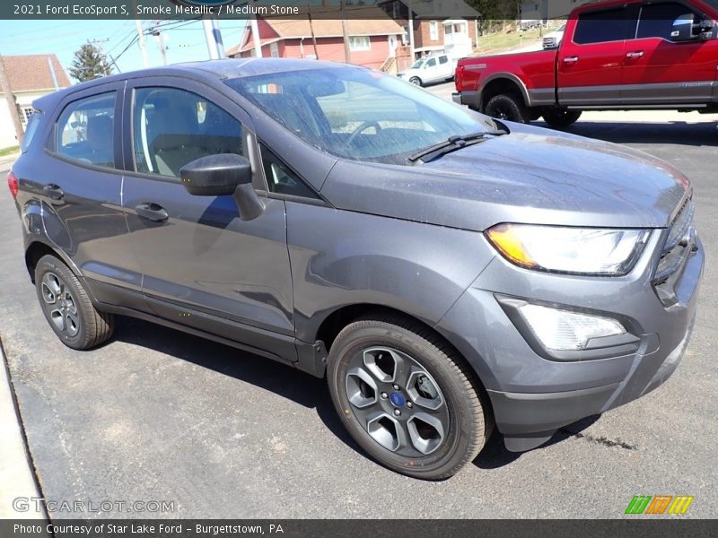 Smoke Metallic / Medium Stone 2021 Ford EcoSport S