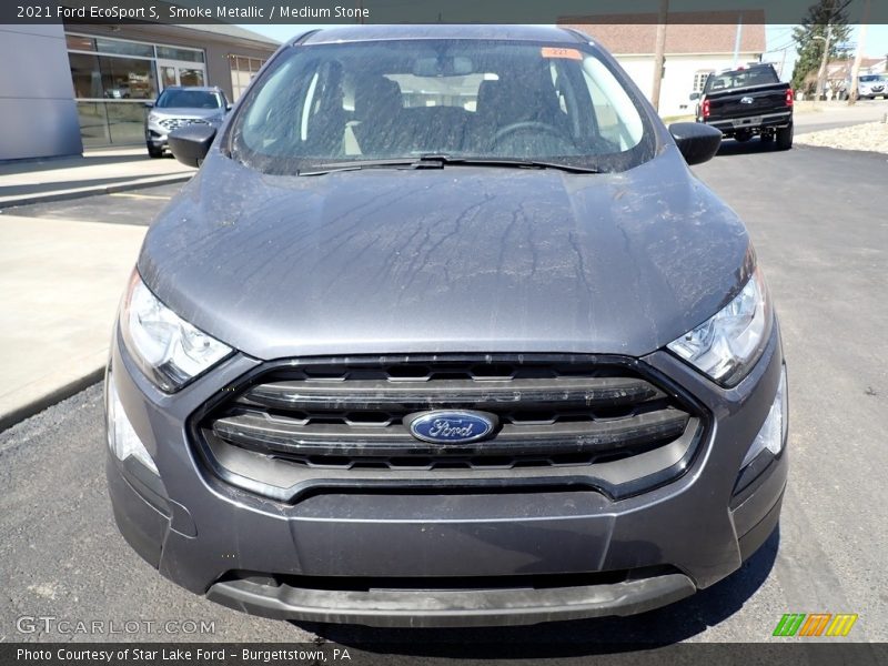 Smoke Metallic / Medium Stone 2021 Ford EcoSport S