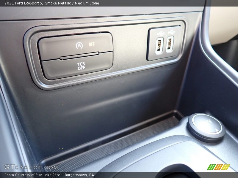 Smoke Metallic / Medium Stone 2021 Ford EcoSport S