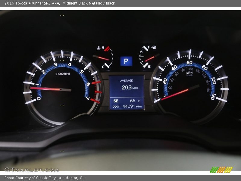Midnight Black Metallic / Black 2016 Toyota 4Runner SR5 4x4