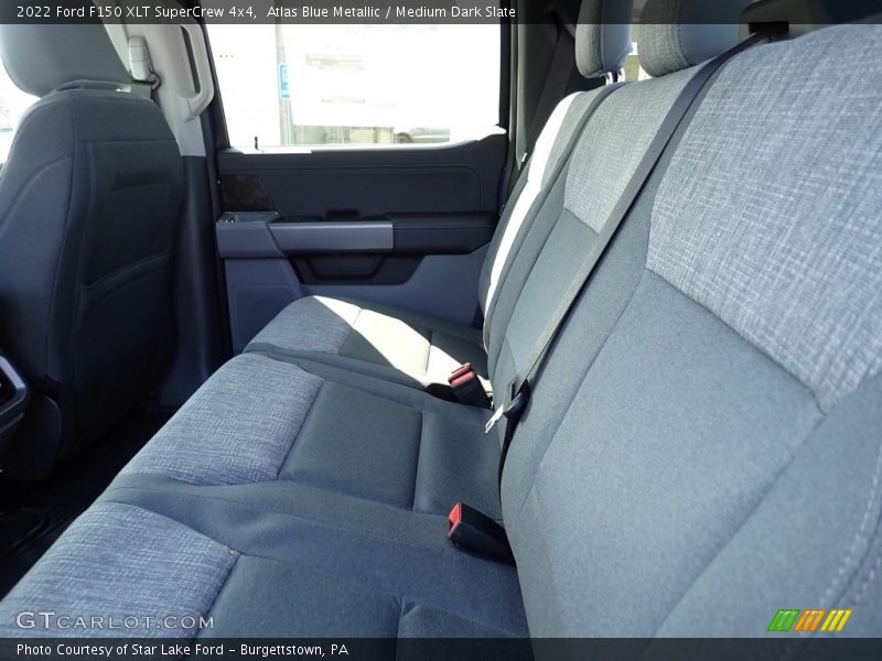 Atlas Blue Metallic / Medium Dark Slate 2022 Ford F150 XLT SuperCrew 4x4