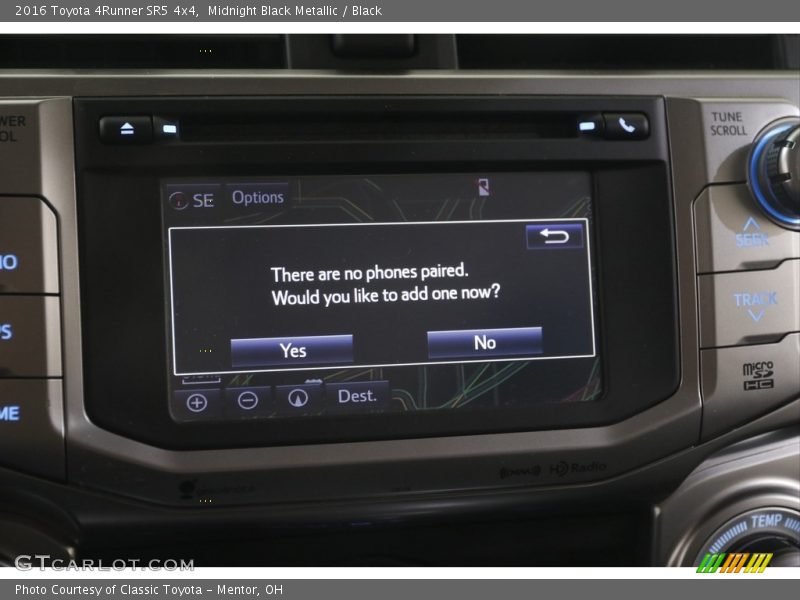 Midnight Black Metallic / Black 2016 Toyota 4Runner SR5 4x4
