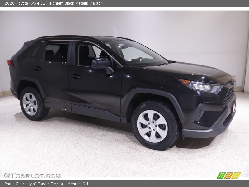 Midnight Black Metallic / Black 2020 Toyota RAV4 LE