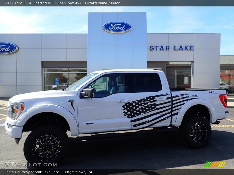 Oxford White / Black 2022 Ford F150 Sherrod XLT SuperCrew 4x4
