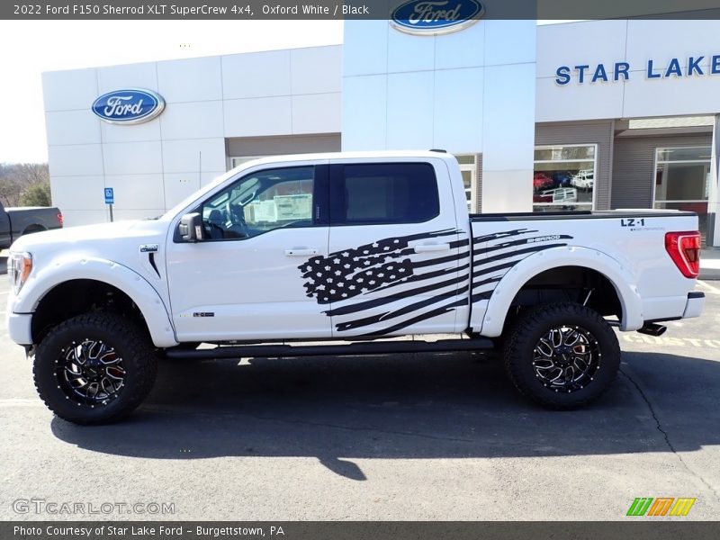 Oxford White / Black 2022 Ford F150 Sherrod XLT SuperCrew 4x4