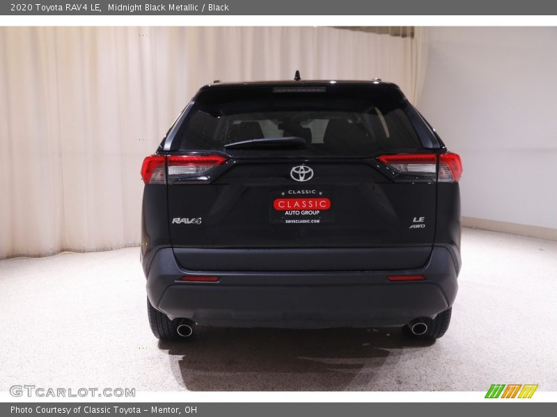 Midnight Black Metallic / Black 2020 Toyota RAV4 LE