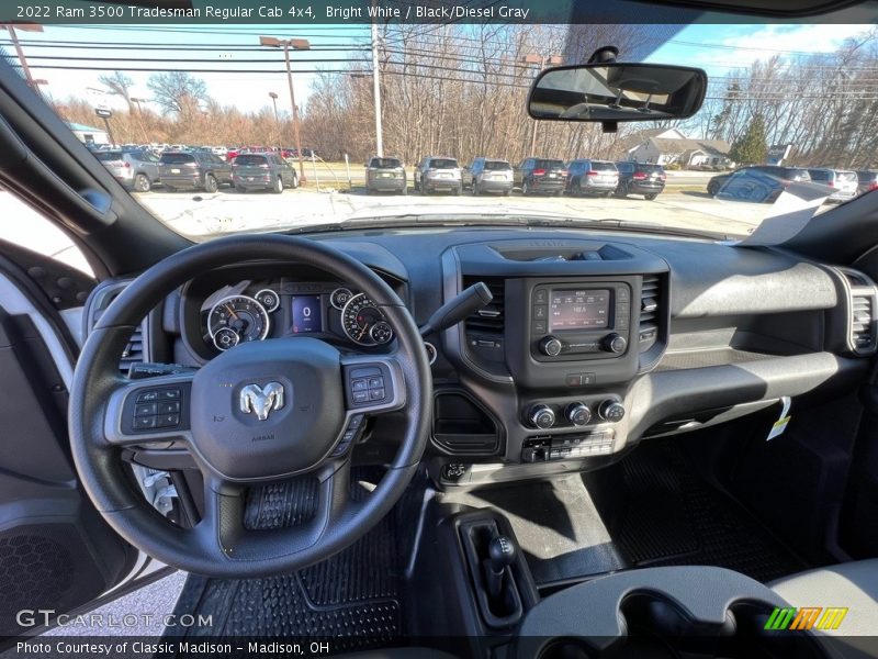 Bright White / Black/Diesel Gray 2022 Ram 3500 Tradesman Regular Cab 4x4