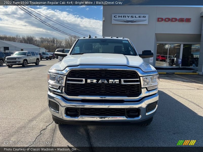Bright White / Black/Diesel Gray 2022 Ram 3500 Tradesman Regular Cab 4x4