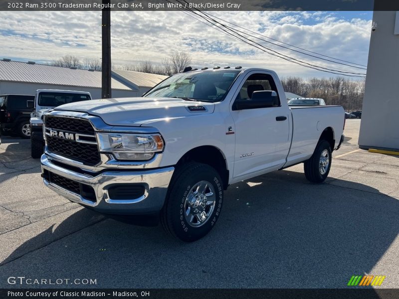 Bright White / Black/Diesel Gray 2022 Ram 3500 Tradesman Regular Cab 4x4